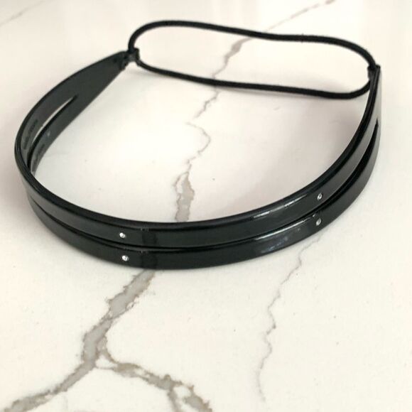Black Shiny Jeweled Headband Bling for Hair - Picture 1 of 3